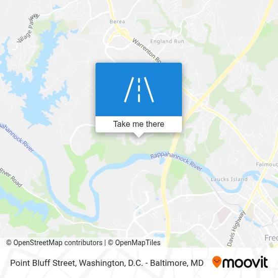 Point Bluff Street map