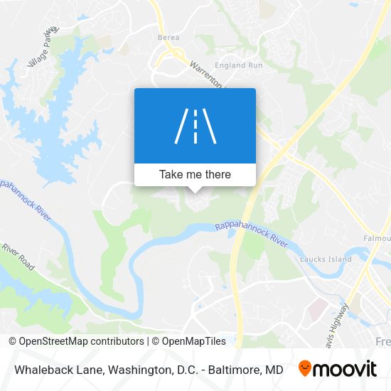 Whaleback Lane map
