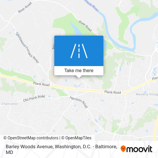 Barley Woods Avenue map