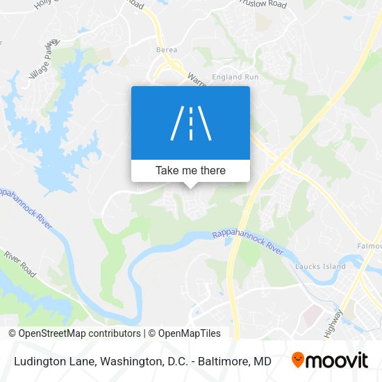 Ludington Lane map