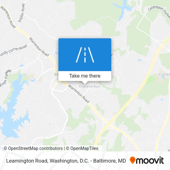 Leamington Road map