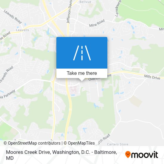 Moores Creek Drive map