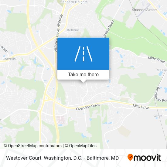 Westover Court map