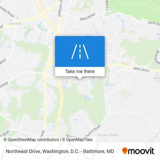 Northeast Drive map