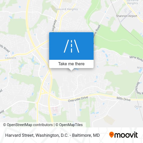 Harvard Street map