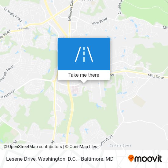 Lesene Drive map