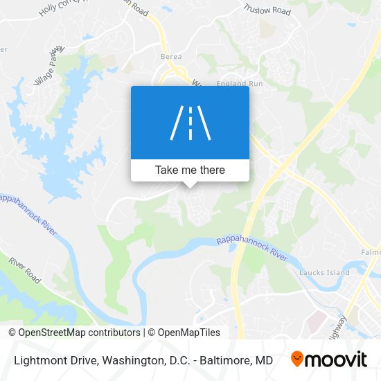 Mapa de Lightmont Drive