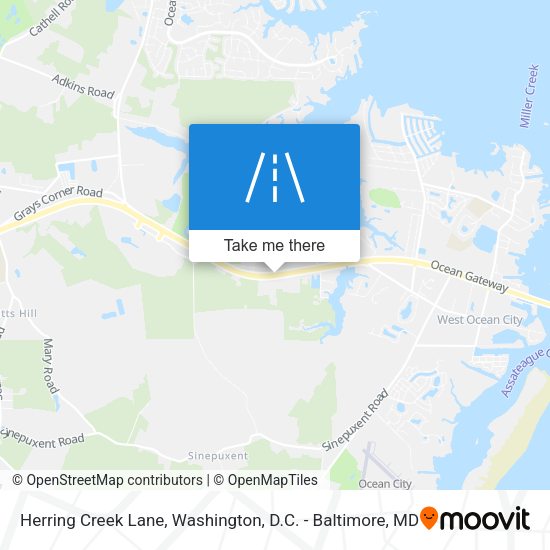 Herring Creek Lane map