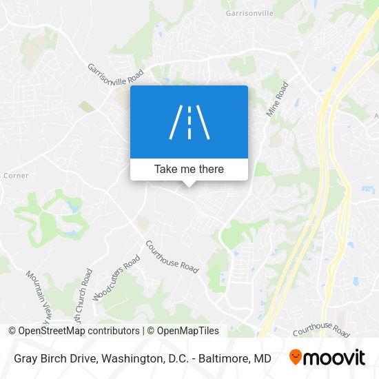 Gray Birch Drive map