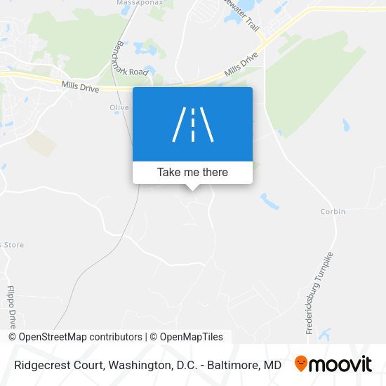 Ridgecrest Court map