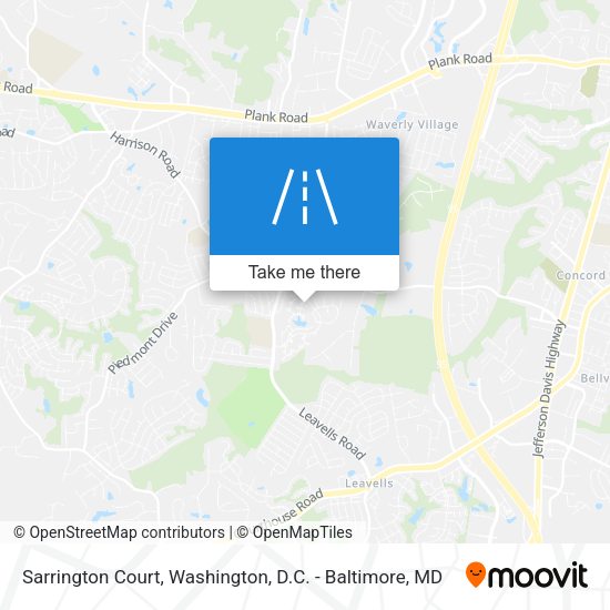 Mapa de Sarrington Court