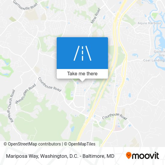 Mariposa Way map