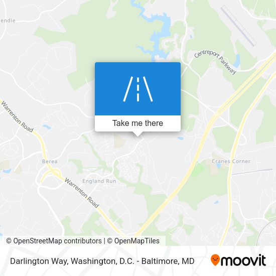 Darlington Way map