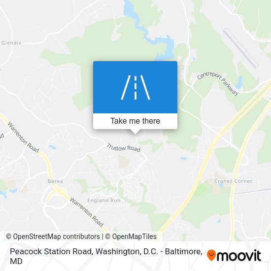 Mapa de Peacock Station Road