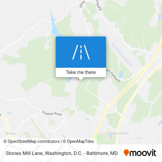 Stones Mill Lane map