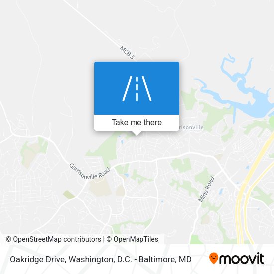 Oakridge Drive map