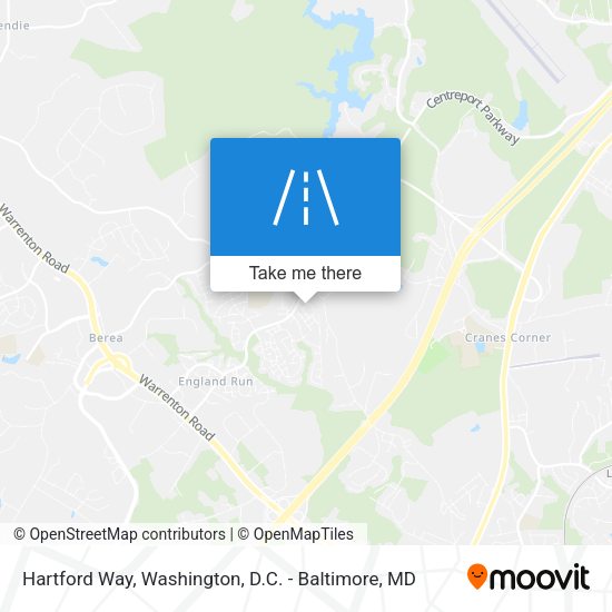 Hartford Way map