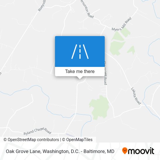 Mapa de Oak Grove Lane
