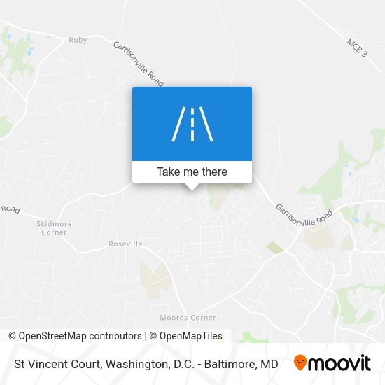 St Vincent Court map
