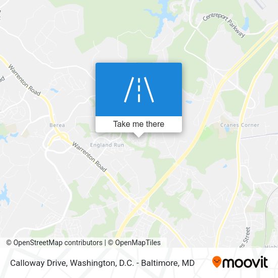 Calloway Drive map