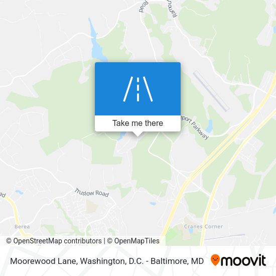 Moorewood Lane map