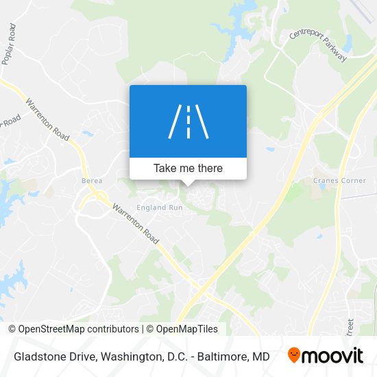 Gladstone Drive map