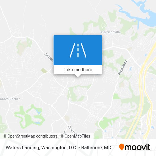 Waters Landing map