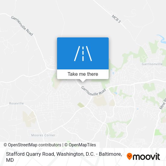 Stafford Quarry Road map