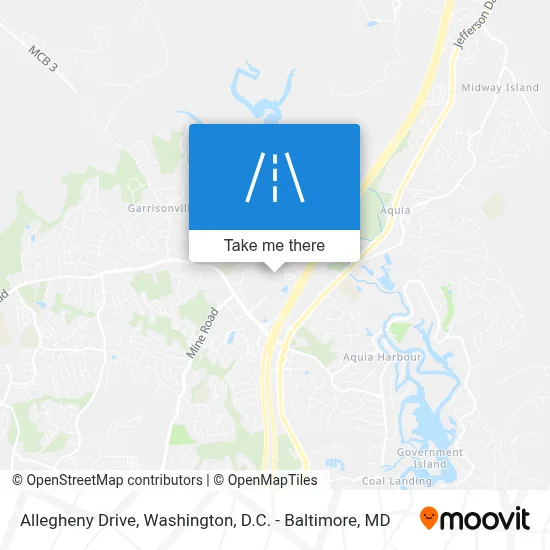 Allegheny Drive map