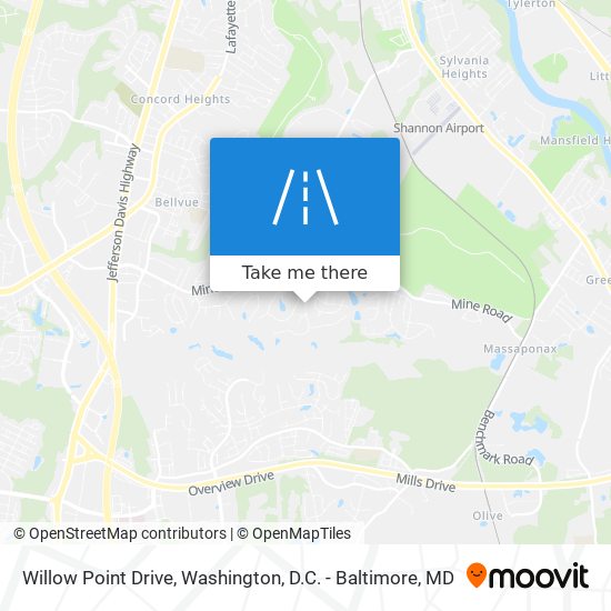 Willow Point Drive map