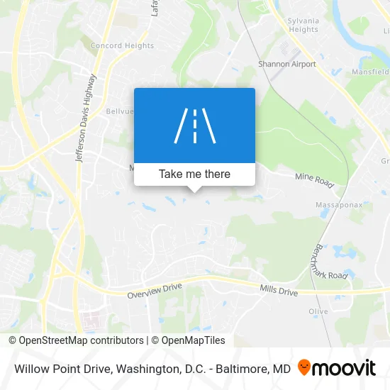 Willow Point Drive map