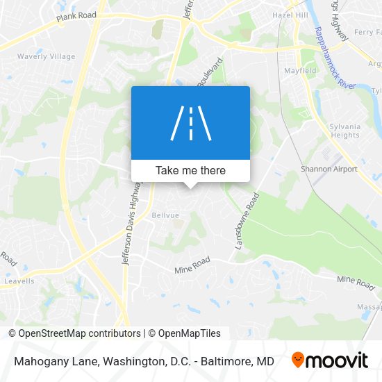 Mahogany Lane map