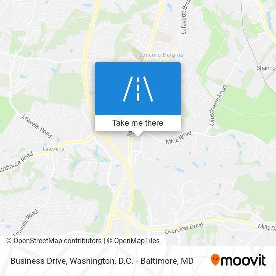 Business Drive map