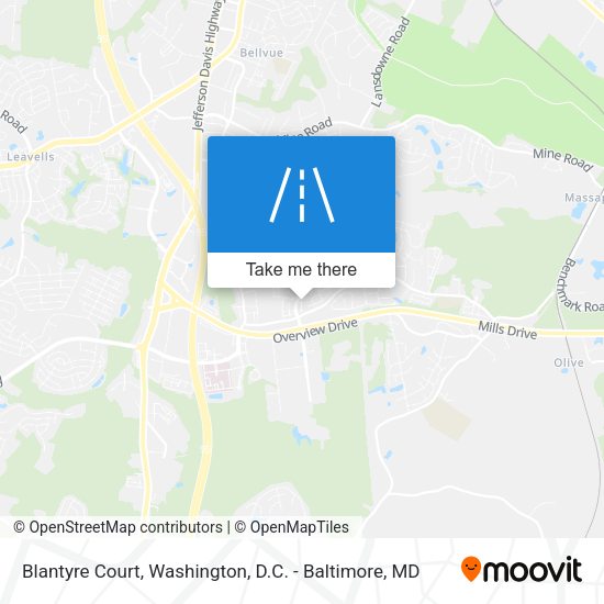 Mapa de Blantyre Court
