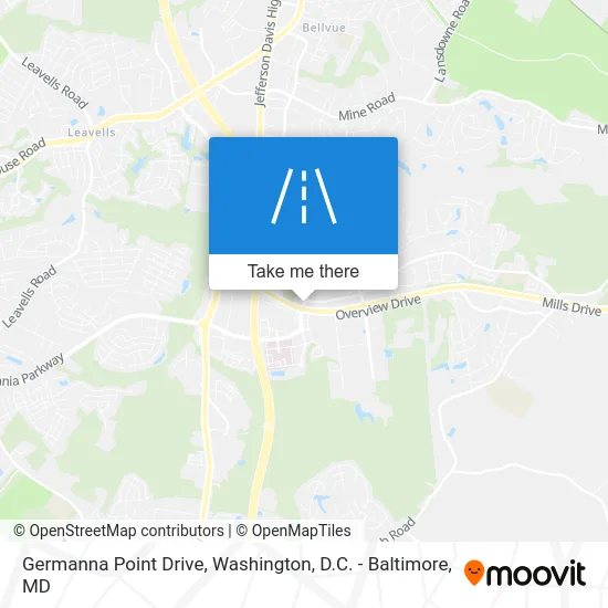 Germanna Point Drive map