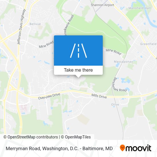 Mapa de Merryman Road