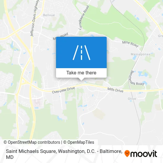 Saint Michaels Square map