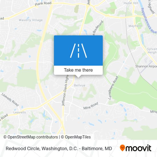 Mapa de Redwood Circle