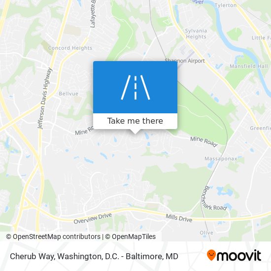 Cherub Way map