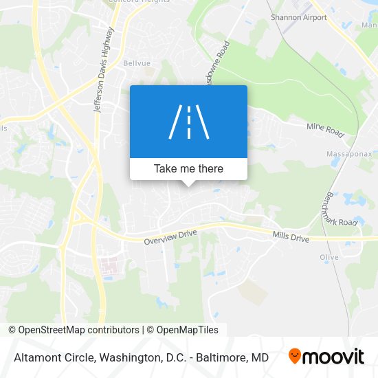 Mapa de Altamont Circle