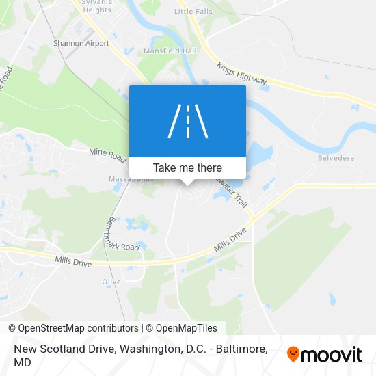 Mapa de New Scotland Drive