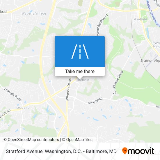 Stratford Avenue map