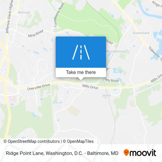 Mapa de Ridge Point Lane