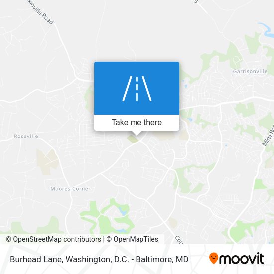Burhead Lane map