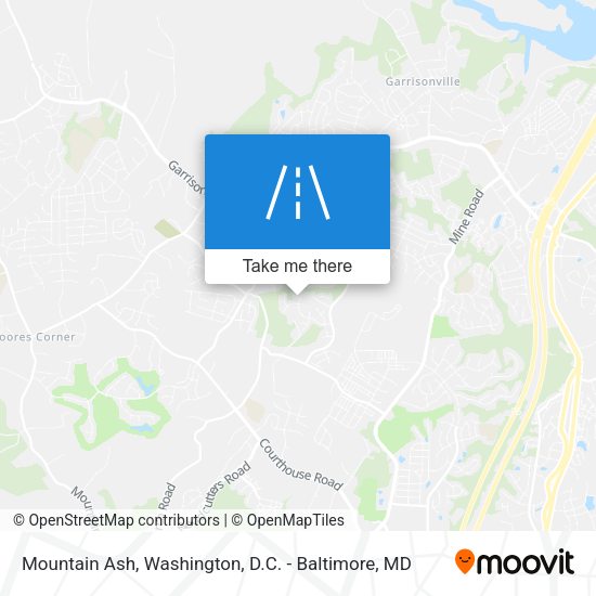 Mountain Ash map