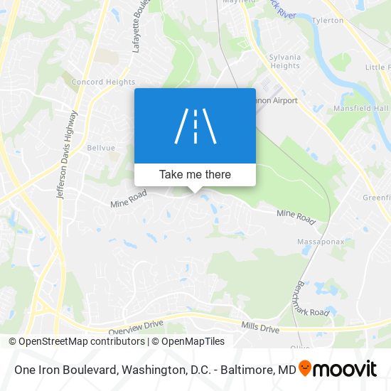 One Iron Boulevard map