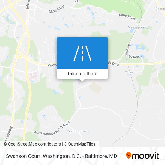 Mapa de Swanson Court