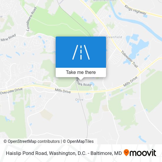 Haislip Pond Road map