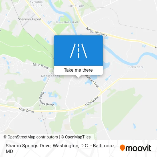 Sharon Springs Drive map