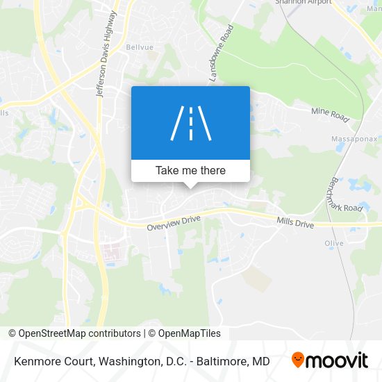 Kenmore Court map